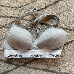 Calvin Klein Light Gray Bralette